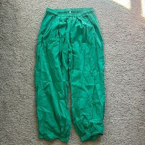 Baggy, green free people pants